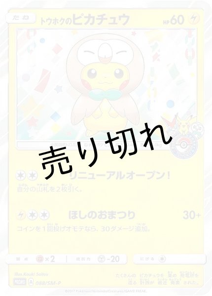 画像1: 【PSA10】トウホクのピカチュウ[088/SM-P]P (1)